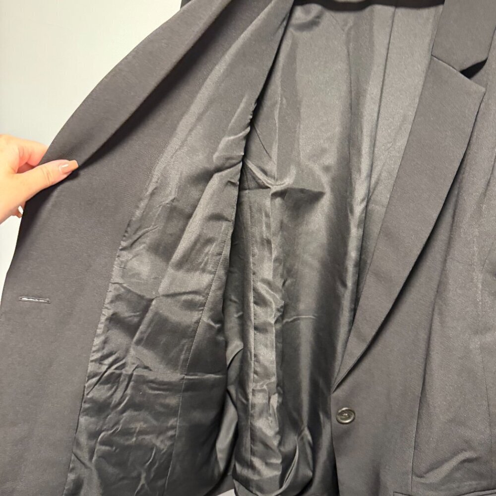 Old Navy High-Waisted Taylor Fitted Suit jacket Large T - Picture 5 of 6